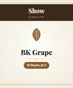 Show BK Grape Cigarillos – 15 Packs of 2