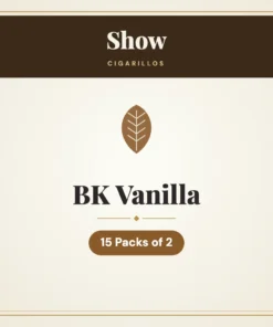 Show BK Vanilla Cigarillos – 15 Packs of 2