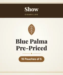 Show Blue Palma Cigarillos Pre-Priced – 15 Pouches of 5