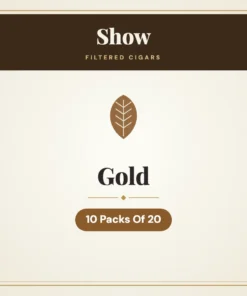 Show Gold Filtered Cigars – 10 Packs Of 20