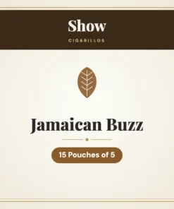 Show Jamaican Buzz Cigarillos – 15 Pouches of 5