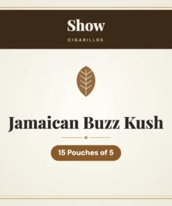 Show Jamaican Buzz Kush Cigarillos – 15 Pouches of 5