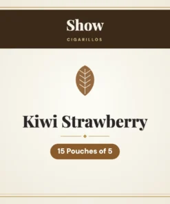 Show Kiwi Strawberry Cigarillos – 15 Pouches of 5