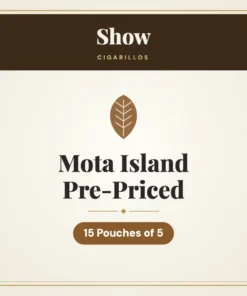Show Mota Island Cigarillos Pre-Priced – 15 Pouches of 5