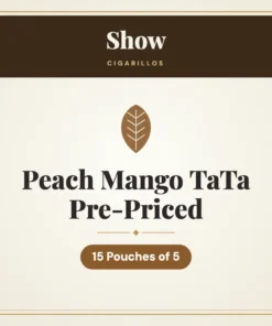 Show Peach Mango TaTa Cigarillos Pre-Priced – 15 Pouches of 5