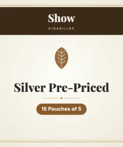 Show Silver Cigarillos Pre-Priced – 15 Pouches of 5