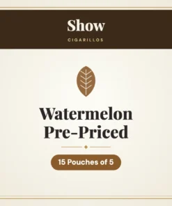 Show Watermelon Cigarillos Pre-Priced – 15 Pouches of 5