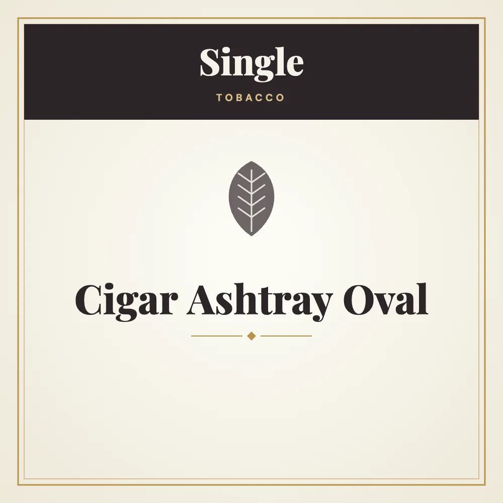 Single Cigar Ashtray Oval 1 Single Cigar Ashtray Oval