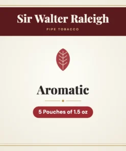Sir Walter Raleigh Aromatic Pipe Tobacco – 5 Pouches of 1.5 oz