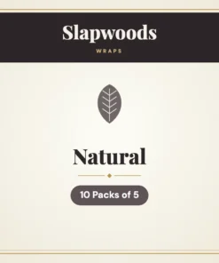 Slapwoods Natural Wraps – 10 Packs of 5