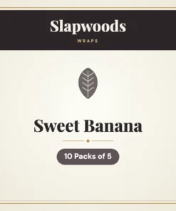Slapwoods Sweet Banana Wraps – 10 Packs of 5