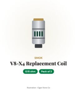 SMOK V8-X4 0.15ohm Rep. Coil – Pack of 3