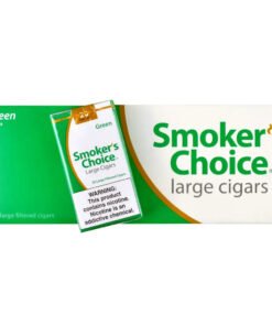 Smoker's Choice Menthol Green Filtered Cigars – 10 Packs of 20