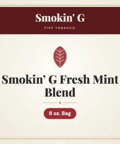 Smokin’ G Fresh Mint Blend Pipe Tobacco – 8 oz. Bag