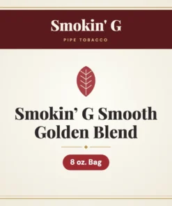 Smokin’ G Smooth Golden Blend Pipe Tobacco – 8 oz. Bag