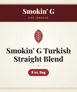 Smokin’ G Turkish Straight Blend Pipe Tobacco – 8 oz. Bag