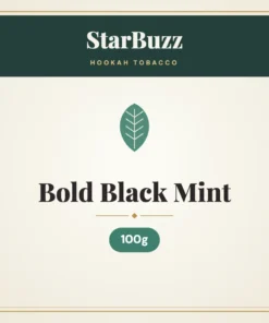 StarBuzz Bold Black Mint Hookah Tobacco 100g