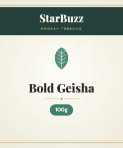StarBuzz Bold Geisha Hookah Tobacco 100g