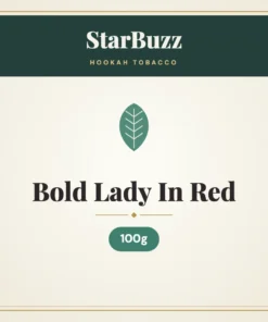StarBuzz Bold Lady In Red Hookah Tobacco 100g