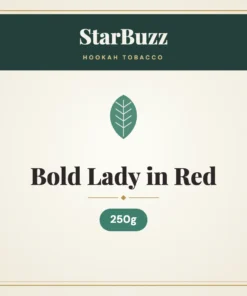 StarBuzz Bold Lady in Red Hookah Tobacco 250g