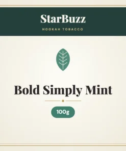 StarBuzz Bold Simply Mint Hookah Tobacco 100g