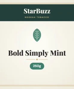 StarBuzz Bold Simply Mint Hookah Tobacco 250g