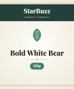 StarBuzz Bold White Bear Hookah Tobacco 100g