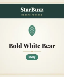 StarBuzz Bold White Bear Hookah Tobacco 250g