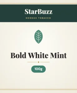StarBuzz Bold White Mint Hookah Tobacco 100g