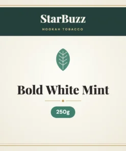 StarBuzz Bold White Mint Hookah Tobacco 250g