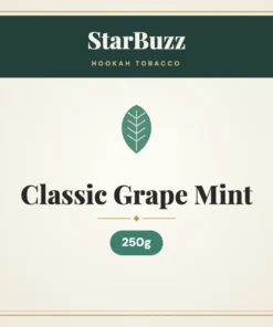 StarBuzz Classic Grape Mint Hookah Tobacco – 250g