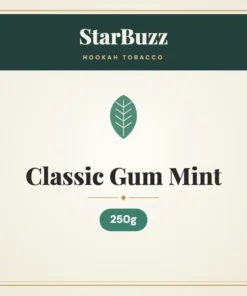 StarBuzz Classic Gum Mint Hookah Tobacco – 250g