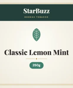 StarBuzz Classic Lemon Mint Hookah Tobacco – 250g