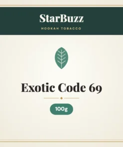 StarBuzz Exotic Code 69 Hookah Tobacco 100g