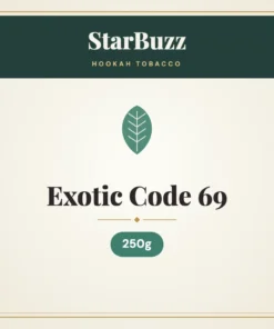StarBuzz Exotic Code 69 Hookah Tobacco 250g