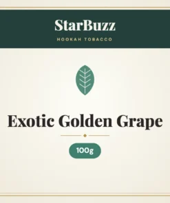 StarBuzz Exotic Golden Grape Hookah Tobacco – 100g