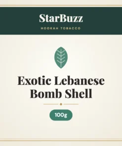 StarBuzz Exotic Lebanese Bomb Shell Hookah Tobacco – 100g