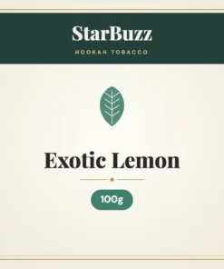 StarBuzz Exotic Lemon Hookah Tobacco 100g