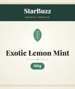 StarBuzz Exotic Lemon Mint Hookah Tobacco 100g
