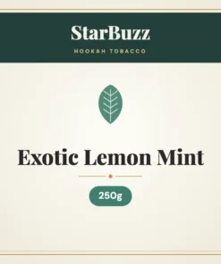 StarBuzz Exotic Lemon Mint Hookah Tobacco 250g