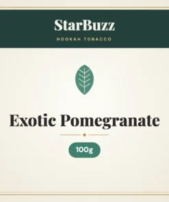 StarBuzz Exotic Pomegranate Hookah Tobacco 100g