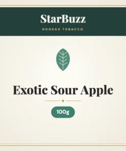 StarBuzz Exotic Sour Apple Hookah Tobacco 100g
