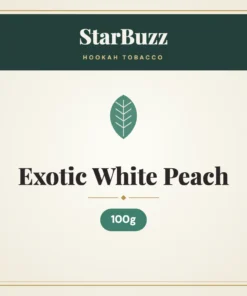 StarBuzz Exotic White Peach Hookah Tobacco 100g