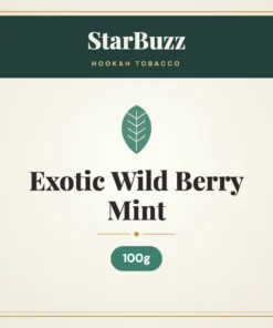 StarBuzz Exotic Wild Berry Mint Hookah Tobacco 100g