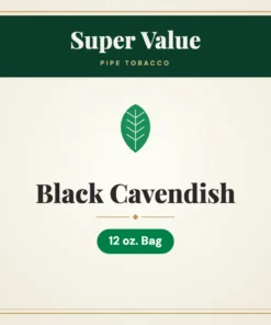 Super Value Black Cavendish Pipe Tobacco – 12 oz. Bag