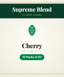 Supreme Blend Cherry Filtered Cigars – 10 Packs of 20