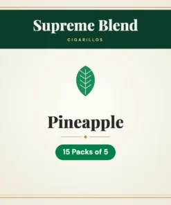 Supreme Blend Pineapple Cigarillos – 15 Packs of 5