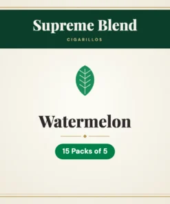 Supreme Blend Watermelon Cigarillos – 15 Packs of 5