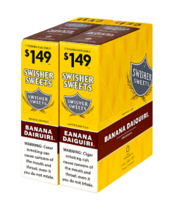 Swisher Sweets 1.49 Banana Daiquiri Cigarillos – 30 Pouches of 2