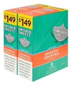 Swisher Sweets 1.49 Coastal Cocktail Cigarillos – 30 Pouches of 2